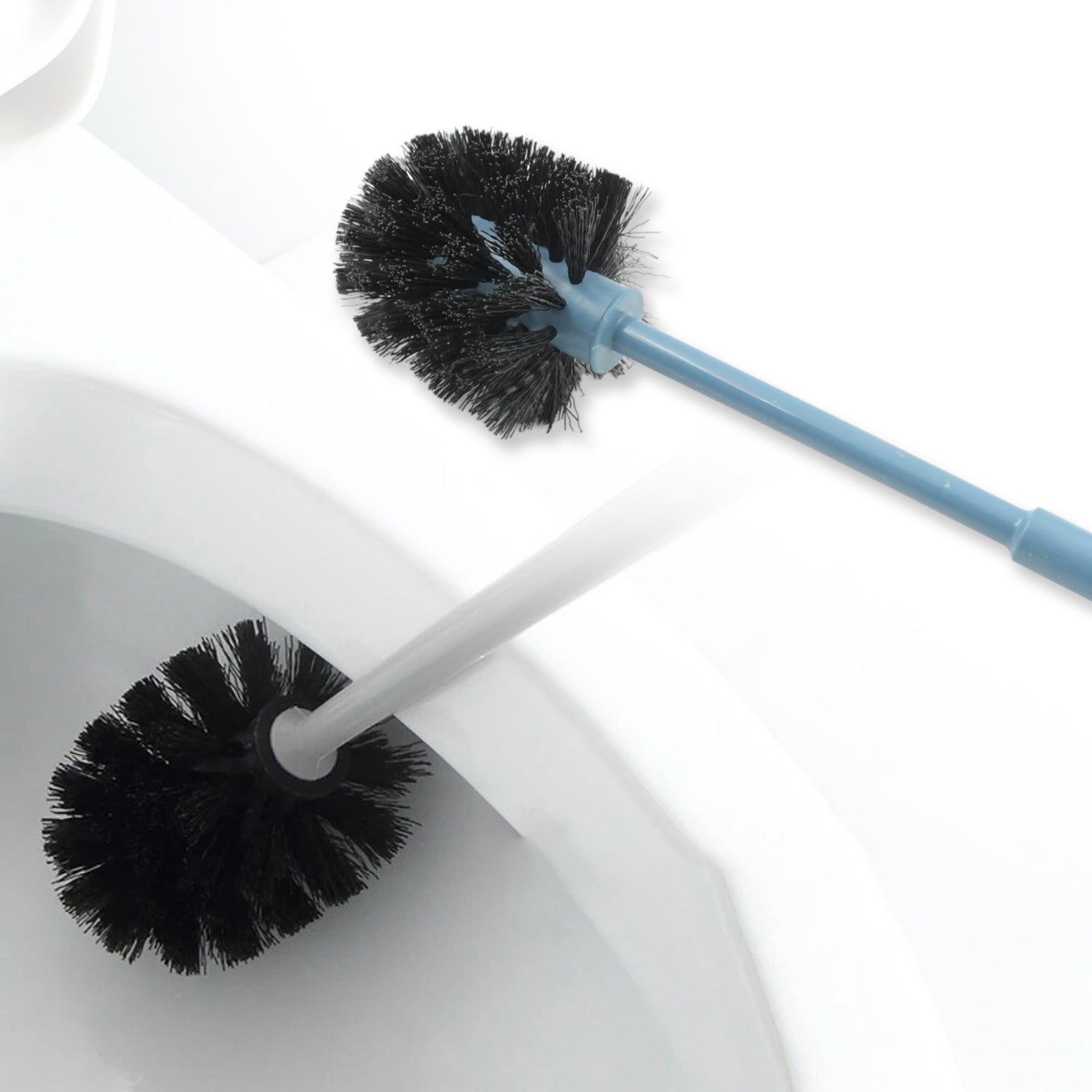 1338 PLASTIC ROUND TOILET CLEANER BRUSH PLASTIC BATHROOM CLEANER - ROUND HOCKEY STICK SHAPE TOILET BRUSH 1338 PLASTIC ROUND TOILET CLEANER BRUSH PLASTIC BATHROOM CLEANER - ROUND HOCKEY STICK SHAPE TOILET BRUSH